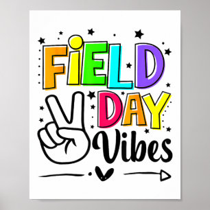 Póster Día De Campo Vibes Funny Para Los Niños Maestros D
