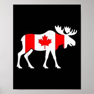 Póster Día de Canadá Maple Leaf Niños Juventud Niño Niña