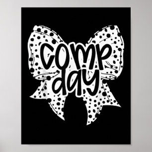 Póster Día de Comp Dalmación Coquette Bow Día de Competen