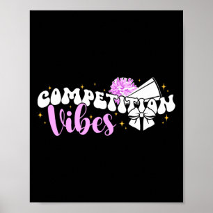 Póster Día de Competencia de Animadoras Vibes Día de Comp