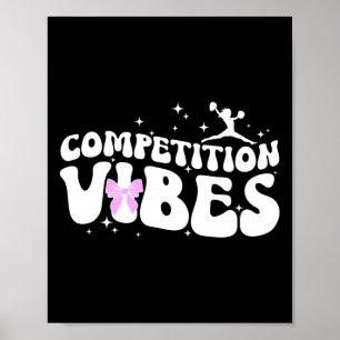 Póster Día de Competencia de Animadoras Vibes Día de Comp
