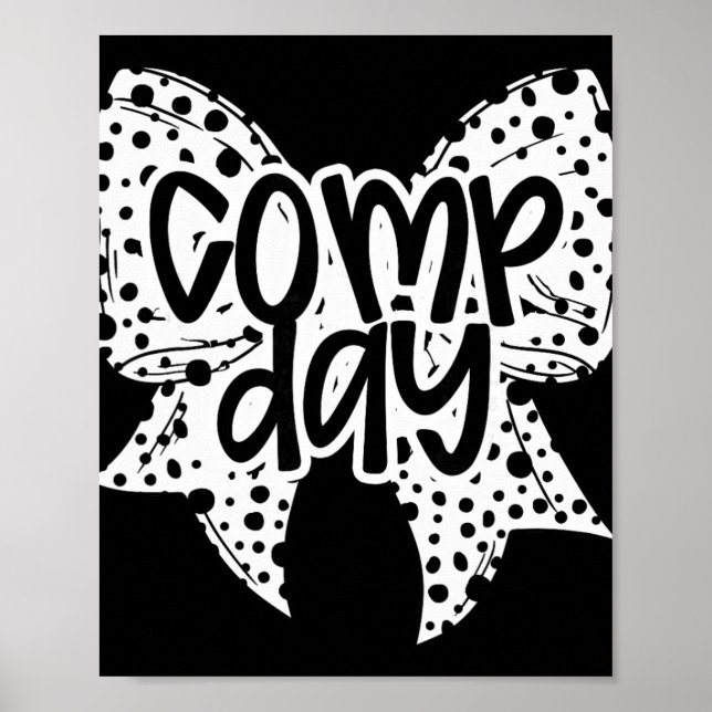 Póster Día de Competición Dalmata Coquette Lazo Día de Co (Frente)