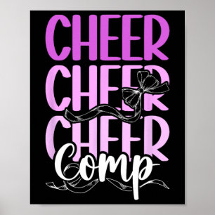 Póster Día de Competición de Porristas Día de Competencia