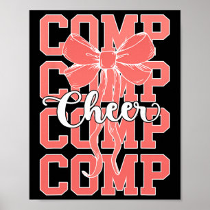 Póster Día de Competición de Porristas Día de Competición
