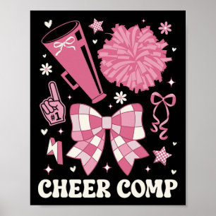 Póster Día de Competición de Porristas Día de Competición