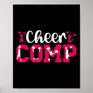 Póster Día de Competición de Porristas Día de Competición