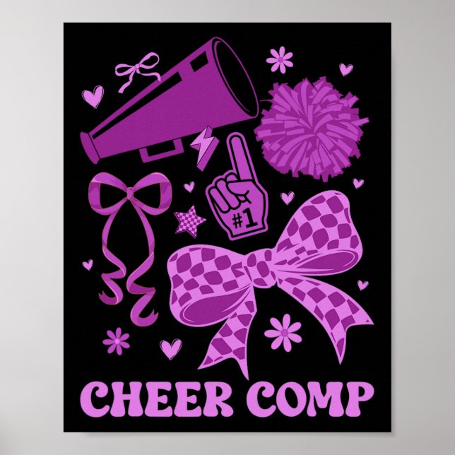 Póster Día de Competición de Porristas Día de Competición (Frente)