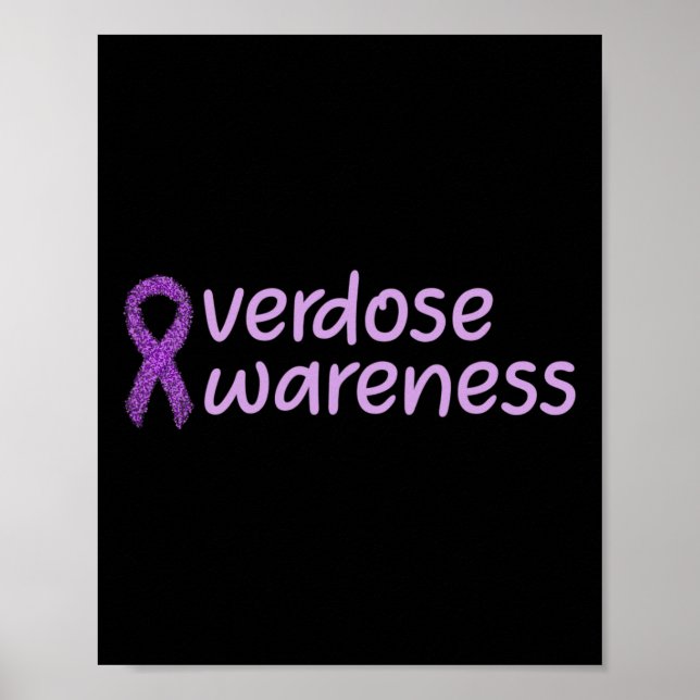 Póster Día de Conciencia sobre la Sobredosis Agosto En Me (Frente)