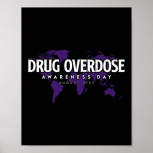 Póster Día de Conciencia sobre Sobredosis de Drogas 31 de