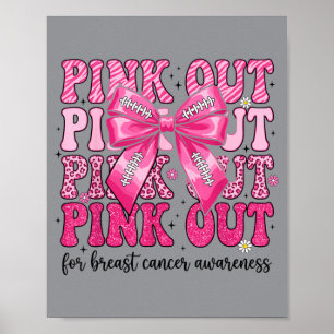 Póster Día de concienciación sobre el cáncer de mama Pink