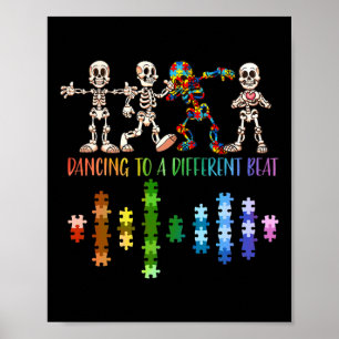 Póster Día de concientización sobre autismo para discapac