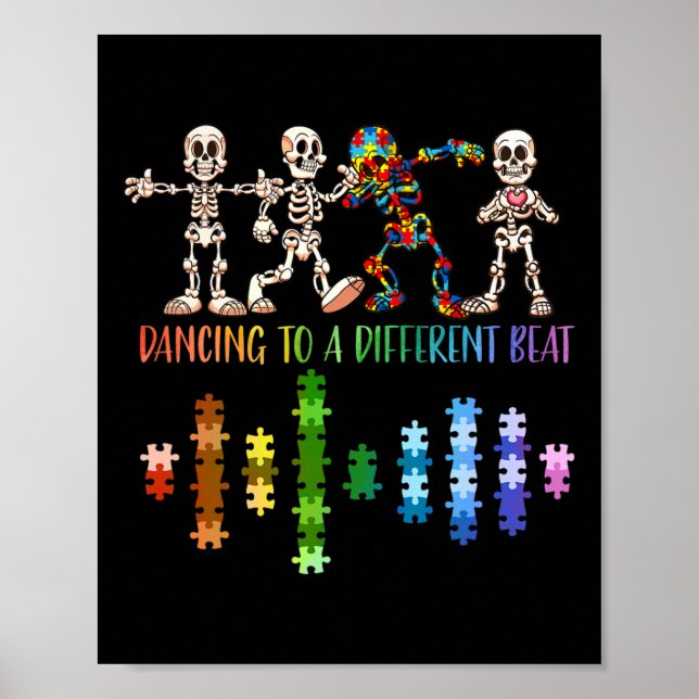 Póster Día de concientización sobre autismo para discapac (Frente)