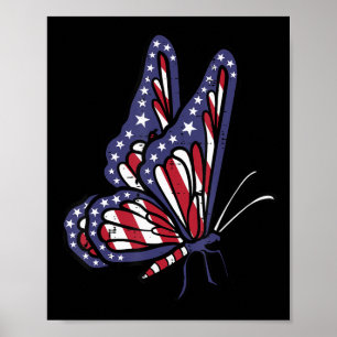 Póster Día de conmemoración de la mariposa de la bandera