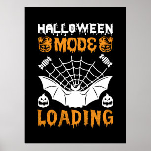 Póster Día de cumpleaños en modo Halloween