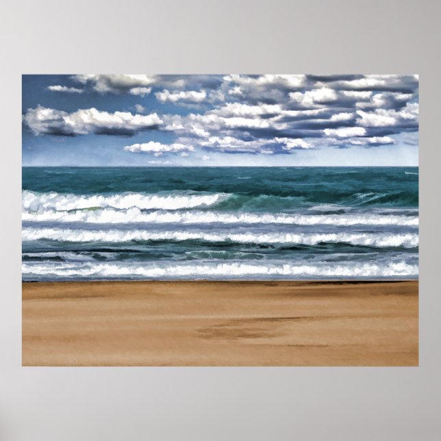 Póster Día de Desolación de la Playa (Frente)