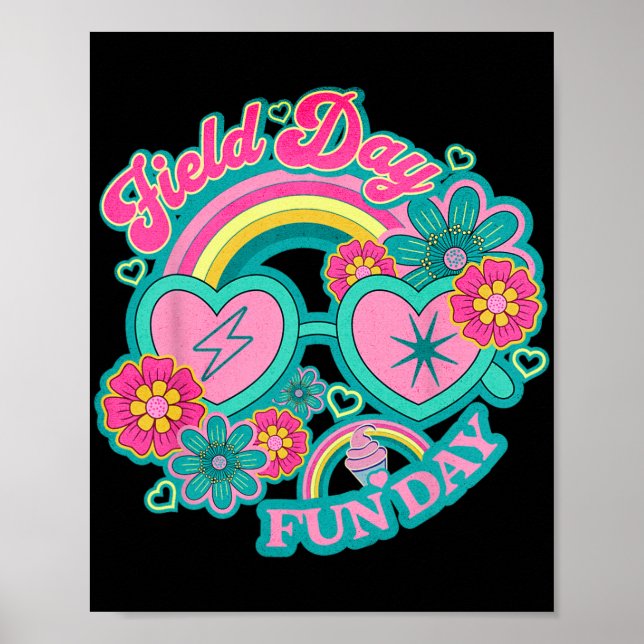 Póster Día De Diversión De Campo Para Maestros Y Maestros (Frente)
