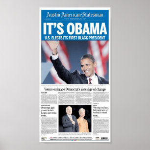 Póster Día de elección del Americano-Estadista de Austin