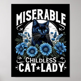 Póster Día de Elección Gato Damas Miserables Gato sin Niñ