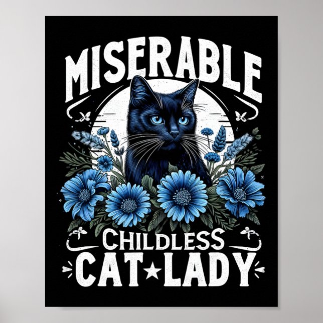 Póster Día de Elección Gato Damas Miserables Gato sin Niñ (Frente)