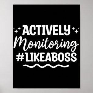 Póster Día de examen de pruebas de supervisión