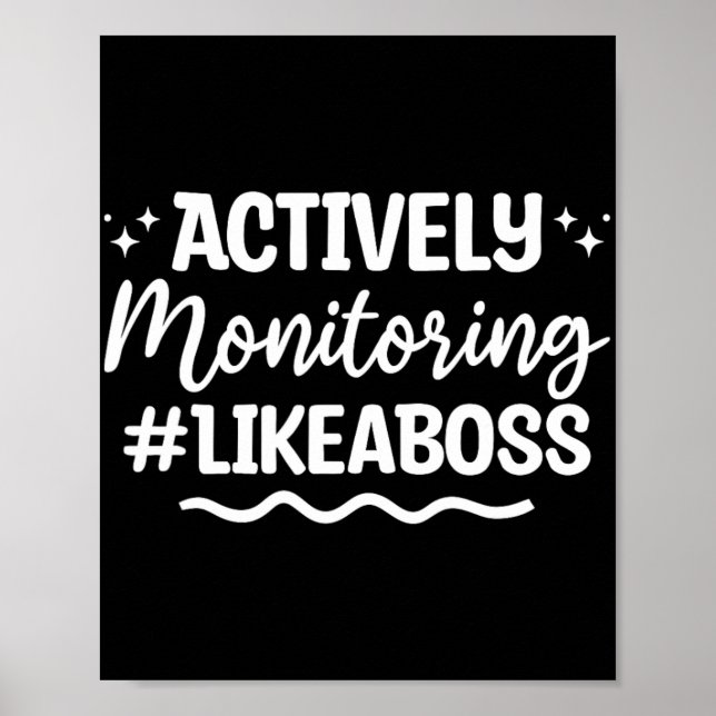 Póster Día de examen de pruebas de supervisión (Frente)