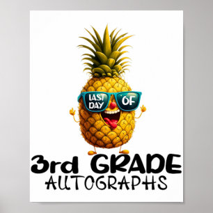 Póster Día De Graduación De Autografos De 3er Grado Niños