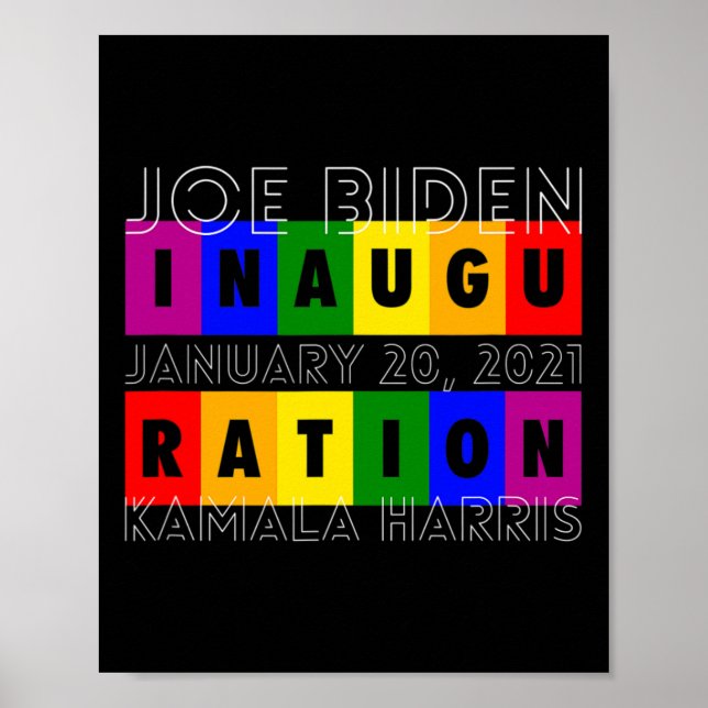 Póster Día de Inauguración de Biden Lgbt (Frente)
