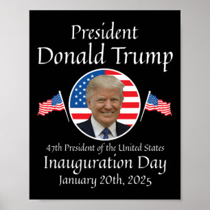 Póster Día de Inauguración de Donald Trump 2025 47º presi
