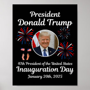 Póster Día de Inauguración de Donald Trump 2025 47º presi