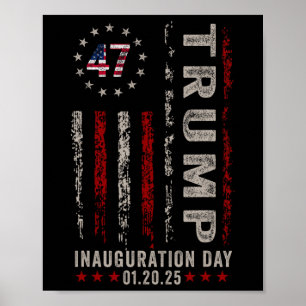 Póster Día de Inauguración de Trump 2025 Memorabilia Band
