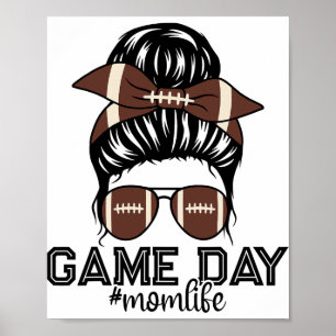 Póster Día de juego de fútbol americano de Marching Nd De