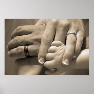 Póster Día de la boda de una familia