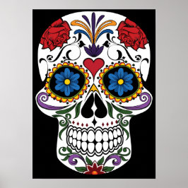 Póster Día de la Calavera del Azúcar Muerto