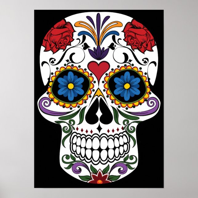 Póster Día de la Calavera del Azúcar Muerto (Frente)