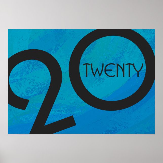 Póster Día de la Década Azul (Frente)