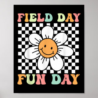 Póster Día de la diversión de campo Sonrisa Cara de maest