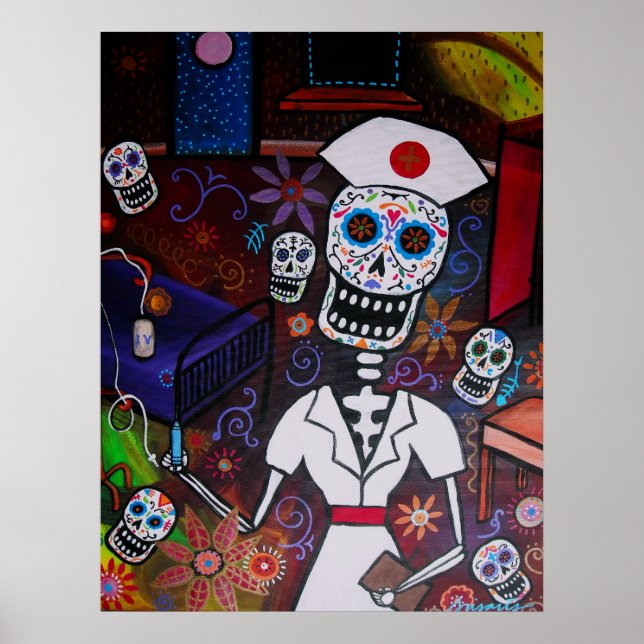 PÓSTER DÍA DE LA ENFERMERA MUERTA (Frente)