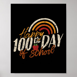 Póster Día De La Escuela 2025 100 Días De Escuela