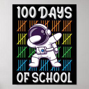 Póster Día De La Escuela Niños Chicas Niños Diversión Dab