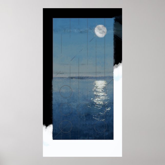 Póster Día de la Génesis 2: pintura digital de las aguas  (Frente)