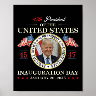 Póster Día de la Inauguración de Donald Trump 2025 47º pr