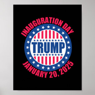 Póster Día de la inauguración de Trump 2025 Estados Unido
