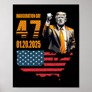 Póster Día de la Inauguración del Presidente Donald Trump