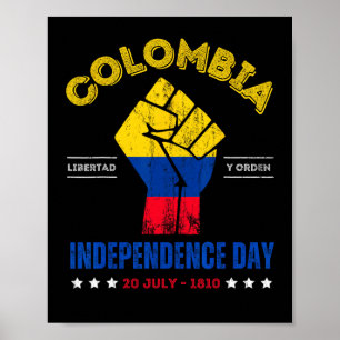Póster Día de la Independencia 1810 República de Colombia