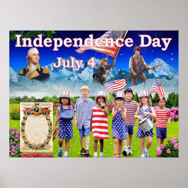 Póster Día de la Independencia 4 de julio de 2014 (Frente)