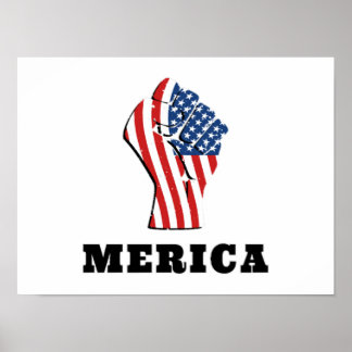 Póster Día de la Independencia, cierre de la bandera de E