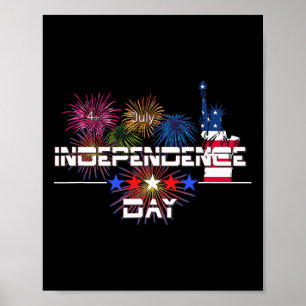 Póster Día De La Independencia De Ee.Uu. 4 De Julio Estat