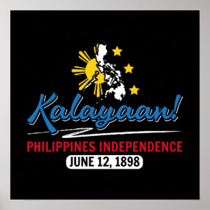 Póster Día de la Independencia de Filipinas en Kalayaan