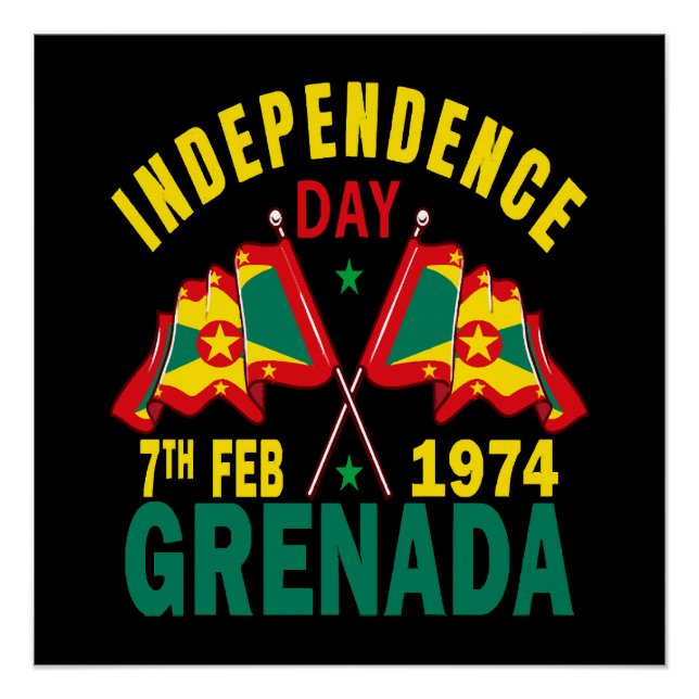 Póster Día de la Independencia de Granada (Anverso)