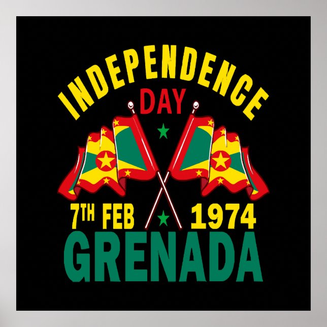 Póster Día de la Independencia de Granada (Frente)